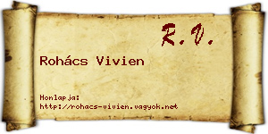 Rohács Vivien névjegykártya