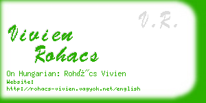 vivien rohacs business card